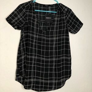 Forever 21 Black & White Top